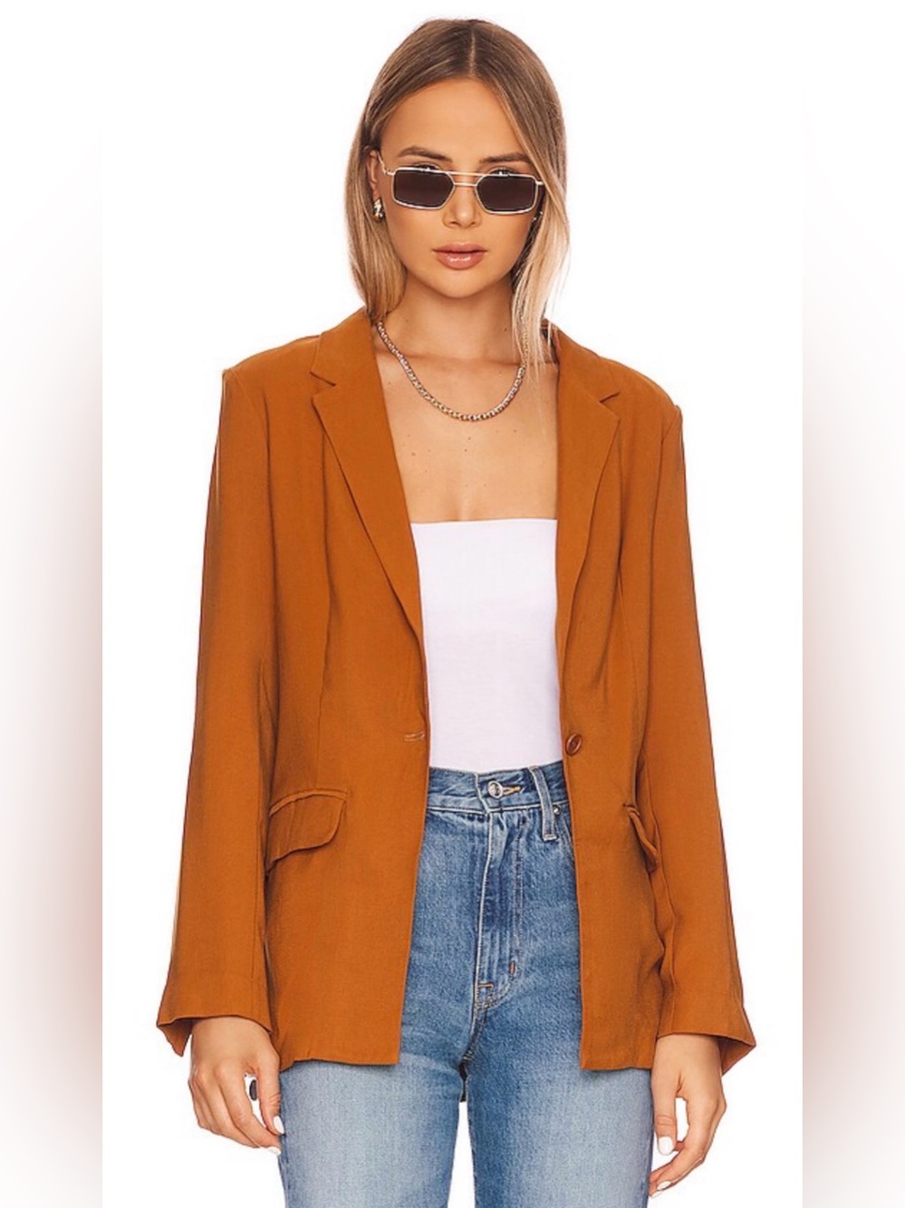 BCBG Sugar Almond Boyfriend Blazer, with tags!